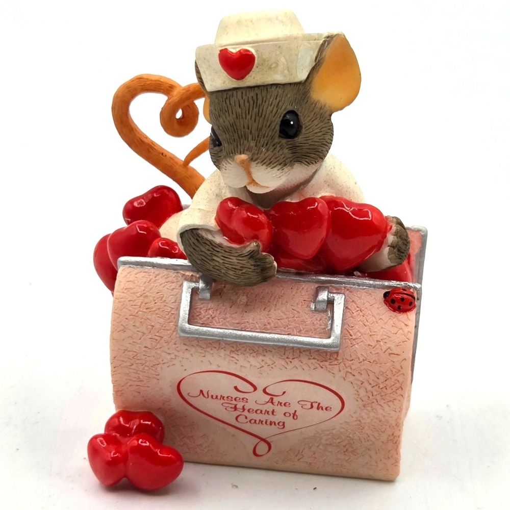 Charming Tails Loving Spirit Collection Nurses Are The Heart Of Caring Figurine